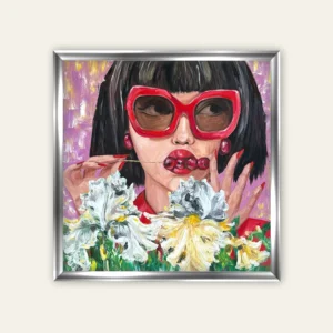 "Mergina su akiniais"